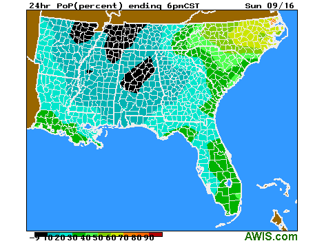 Image of Sunday wind chart