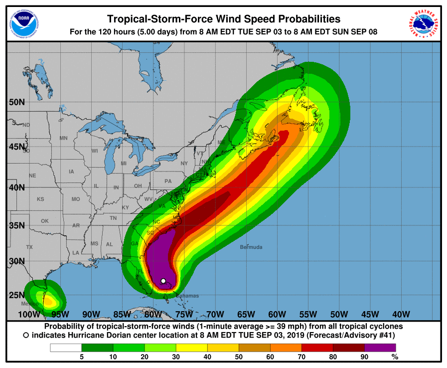 Image of predicted windspeed